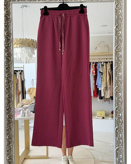 Kocca — Calça bordeaux elástico cinta (Na loja)