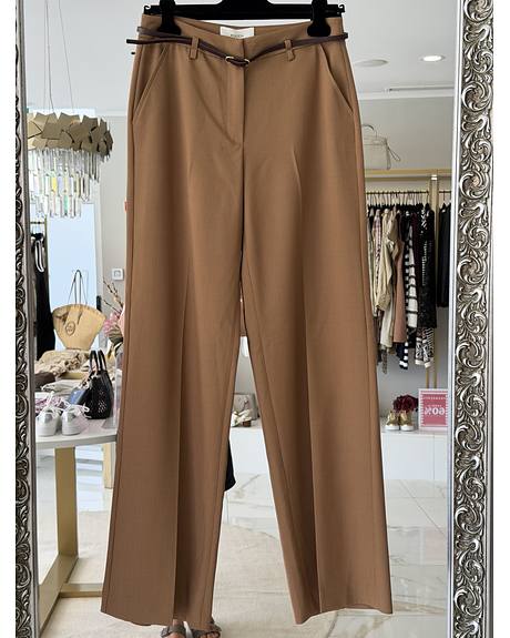 Kocca — Calça camel c/ cinto (Na loja)