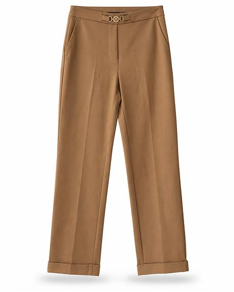 Fracomina — Calça camel detalhe dourado (A peça)