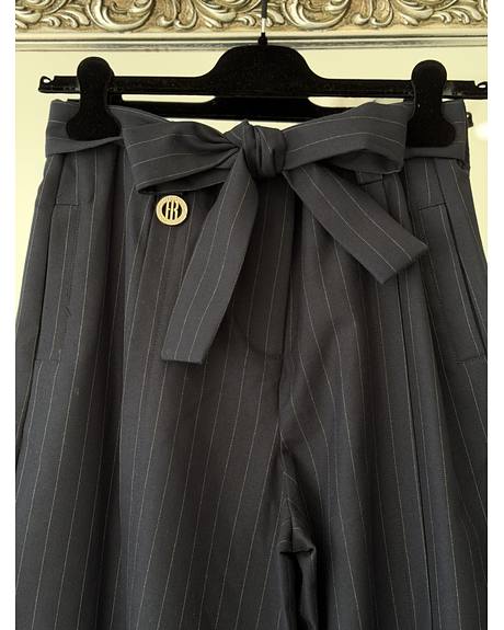 Fracomina — Calça fato riscas (ari) (Detalhe)