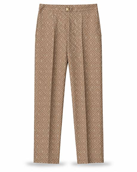 Relish — Calça clássica bege timbrado (A peça)
