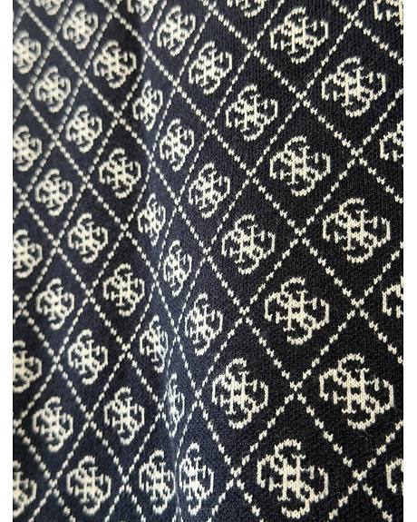 Guess — Saia curta azul escura logos (Detalhe)