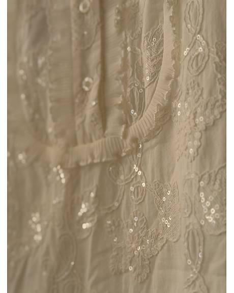 Liu Jo — Vestido branco bordado (Detalhe)