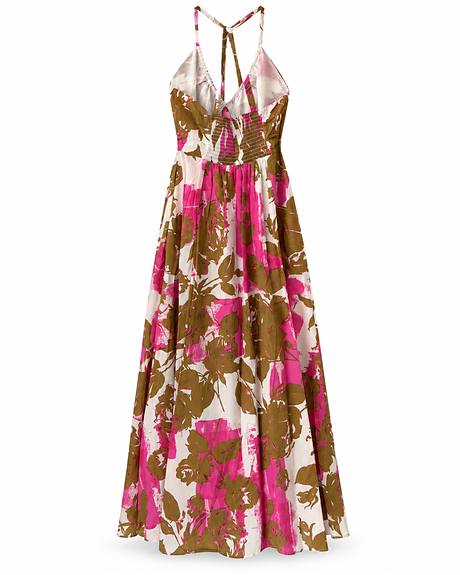 Liu Jo — Vestido floral rosa e bege (A peça)