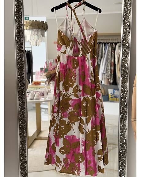 Liu Jo — Vestido floral rosa e bege (Na loja)