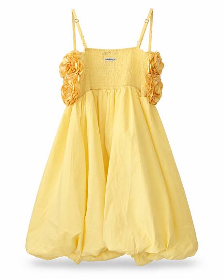 Handycraft — Vestido curto amarelo flores (A peça)