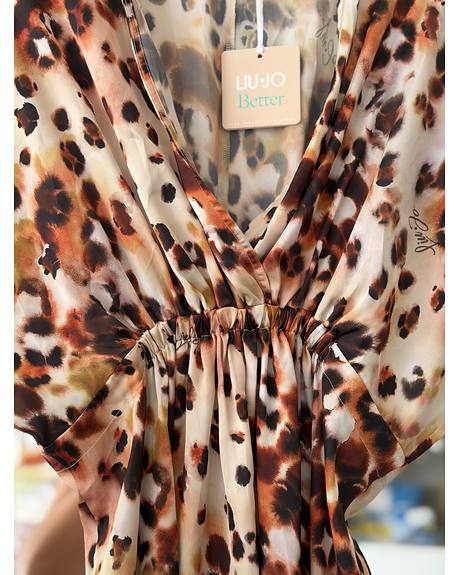 Liu Jo — Vestido praia animal print (Detalhe)